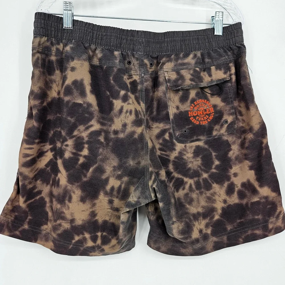 Howler Brothers Boardshorts Mens 34 Deep Set Sky Tie Dye Beach Bum